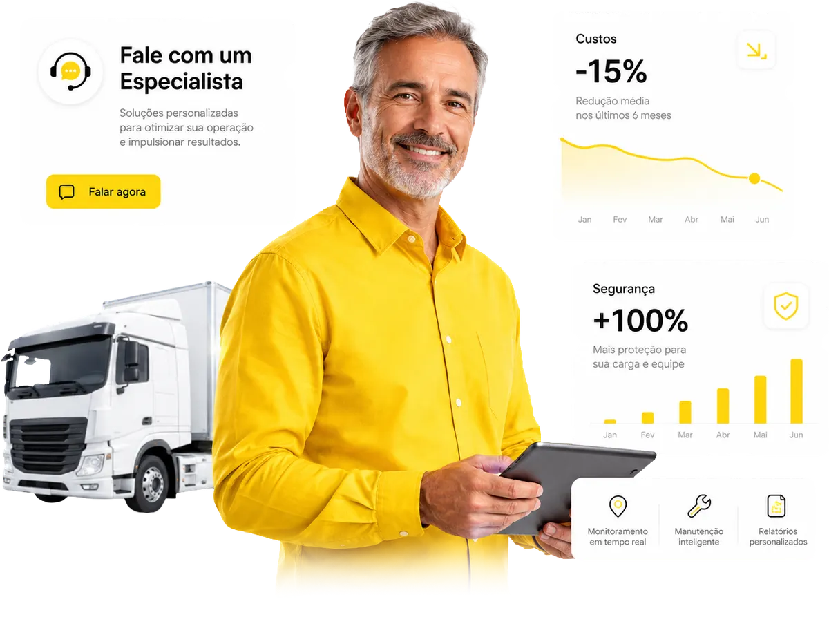 Especialistas GMTRACK prontos para atender