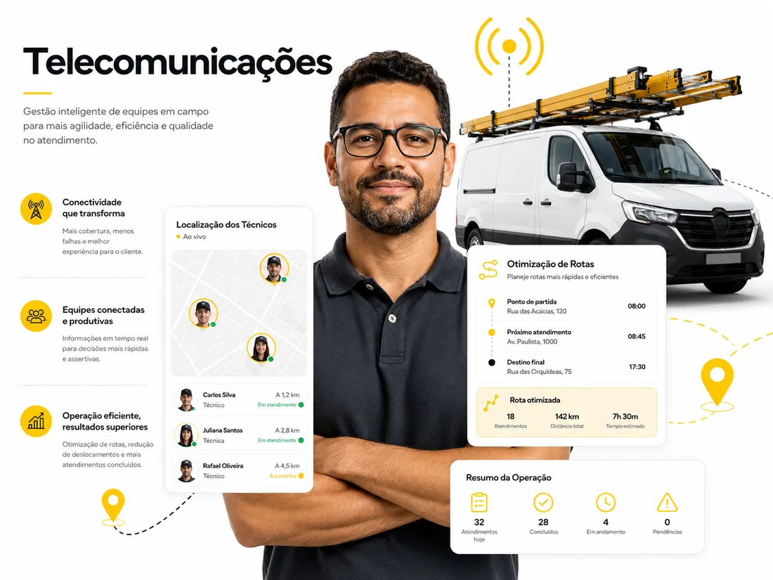 GMTRACK para Telecomunicações
